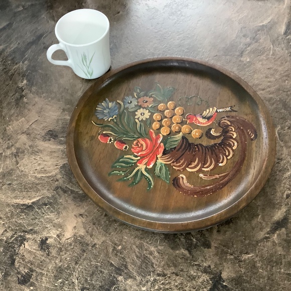 Vintage Sweden Wood Wall Plate - Picture 5 of 10